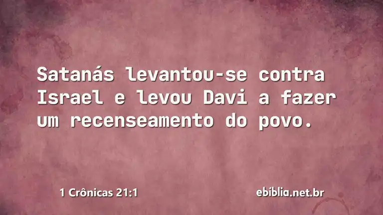 1 Crônicas 21:1