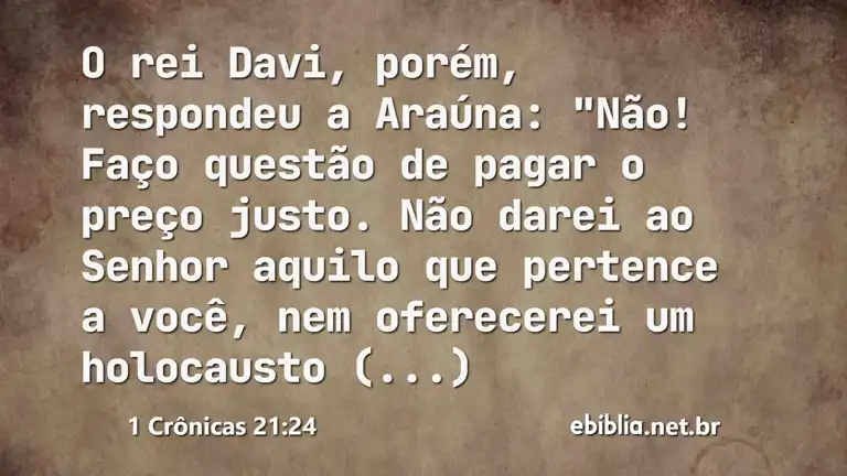 1 Crônicas 21:24