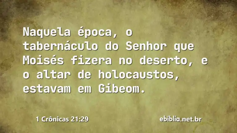 1 Crônicas 21:29