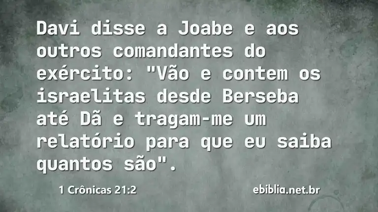 1 Crônicas 21:2