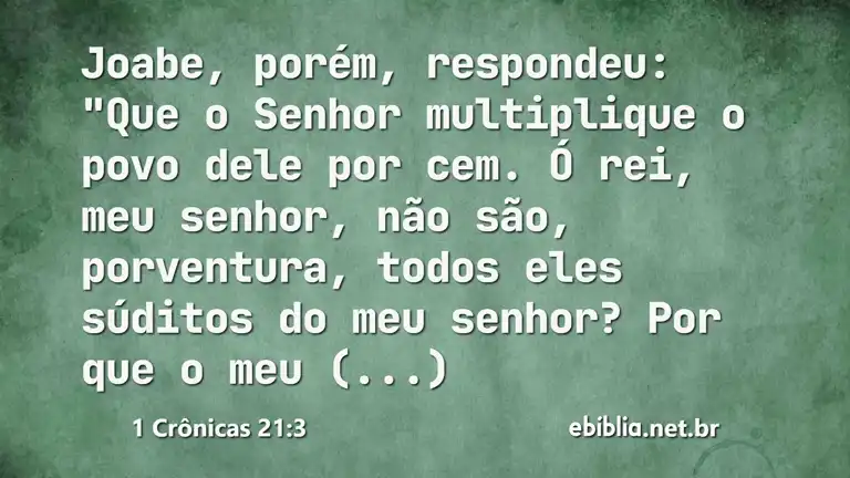 1 Crônicas 21:3