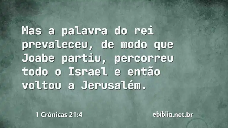 1 Crônicas 21:4