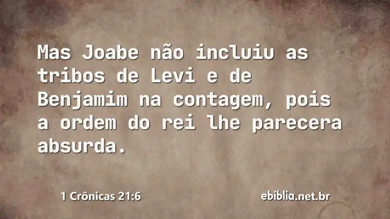 1 Crônicas 21:6