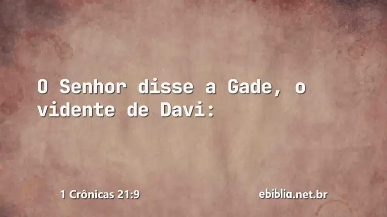 1 Crônicas 21:9