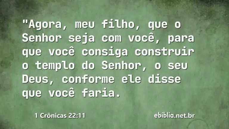 1 Crônicas 22:11