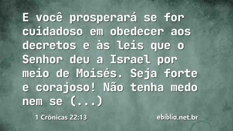 1 Crônicas 22:13