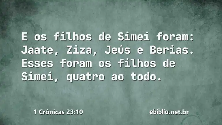 1 Crônicas 23:10