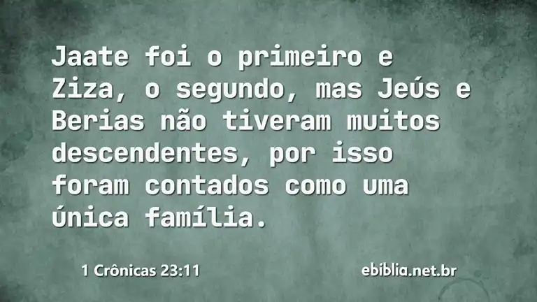 1 Crônicas 23:11