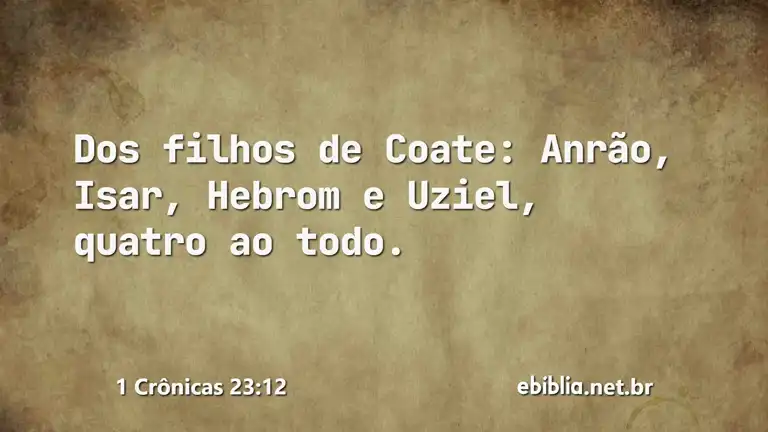 1 Crônicas 23:12