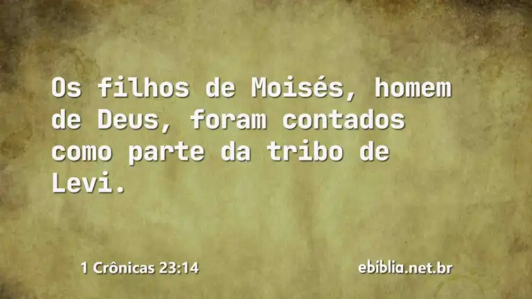 1 Crônicas 23:14