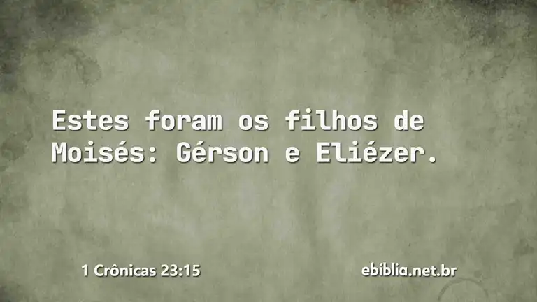 1 Crônicas 23:15