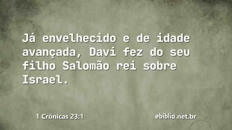 1 Crônicas 23:1