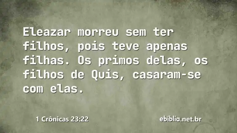 1 Crônicas 23:22