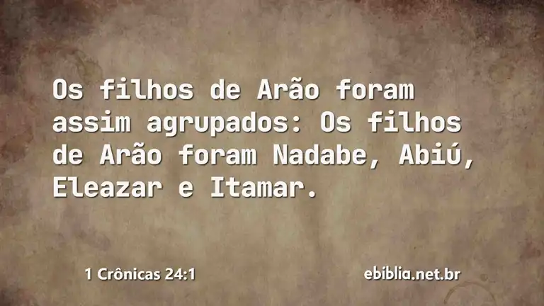 1 Crônicas 24:1