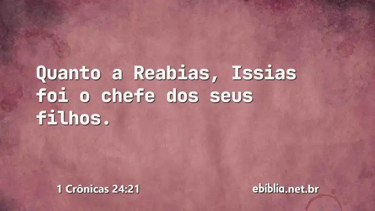 1 Crônicas 24:21