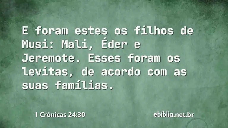 1 Crônicas 24:30