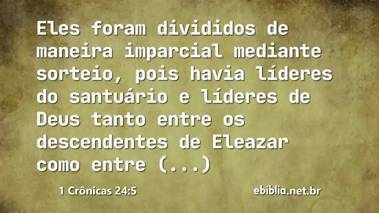 1 Crônicas 24:5