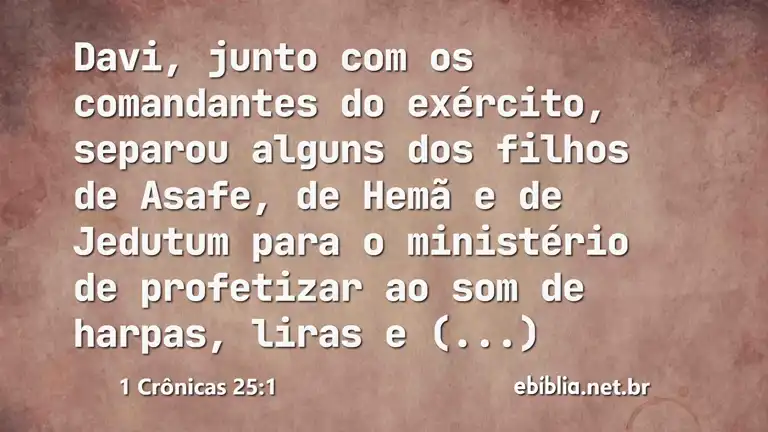 1 Crônicas 25:1