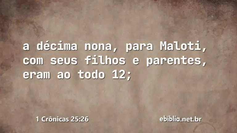 1 Crônicas 25:26