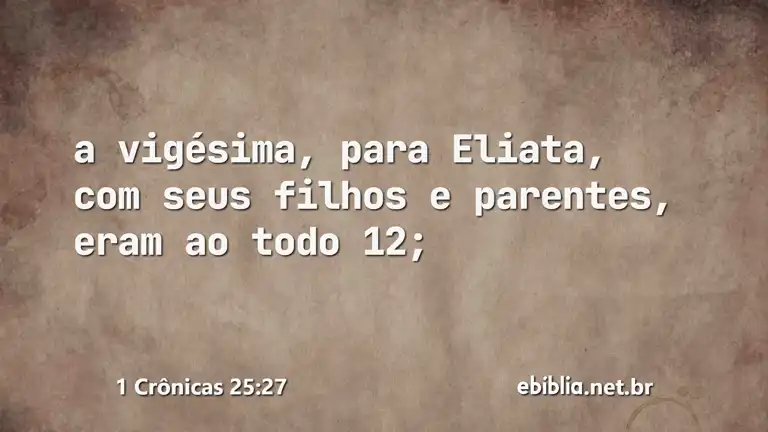 1 Crônicas 25:27