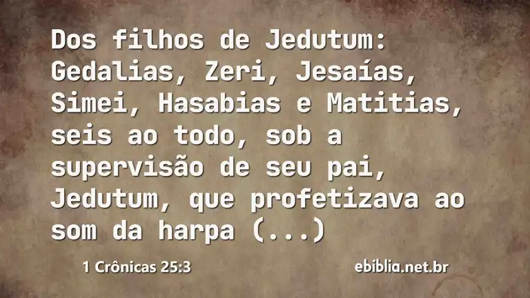 1 Crônicas 25:3