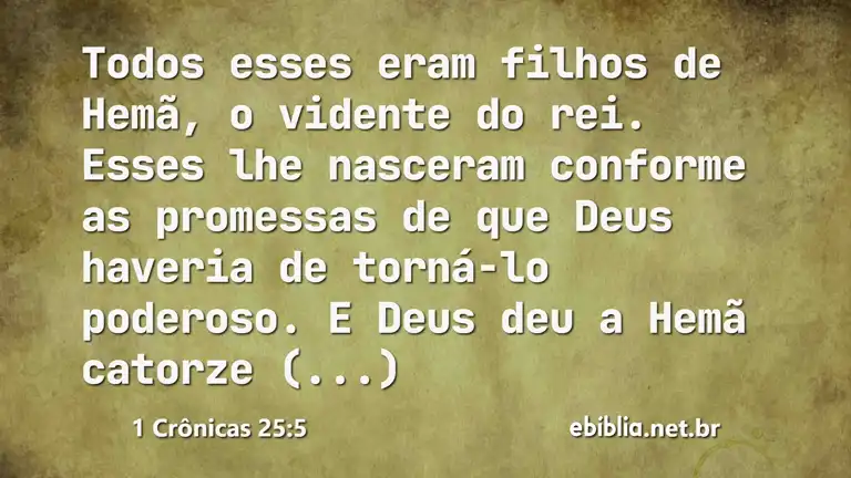 1 Crônicas 25:5