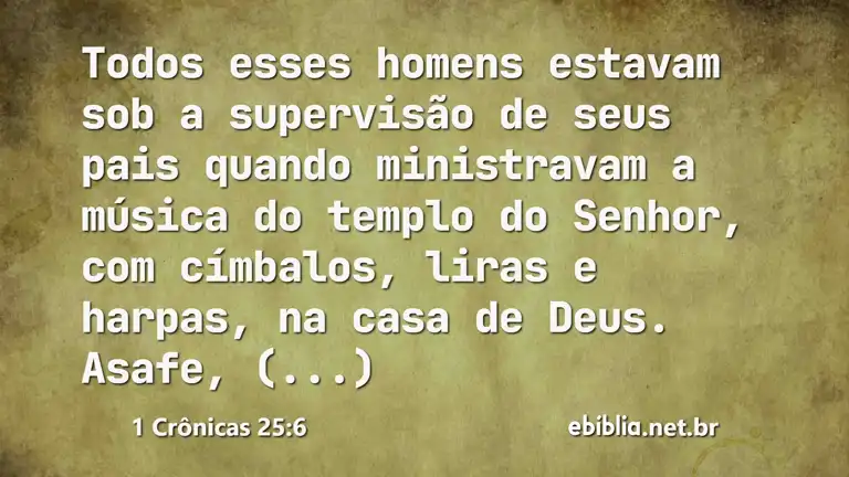 1 Crônicas 25:6