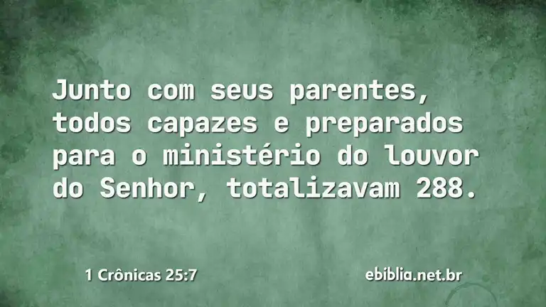 1 Crônicas 25:7