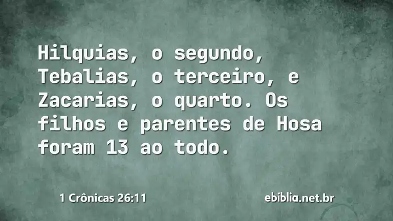 1 Crônicas 26:11