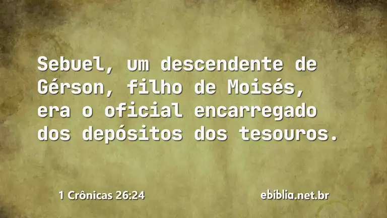 1 Crônicas 26:24