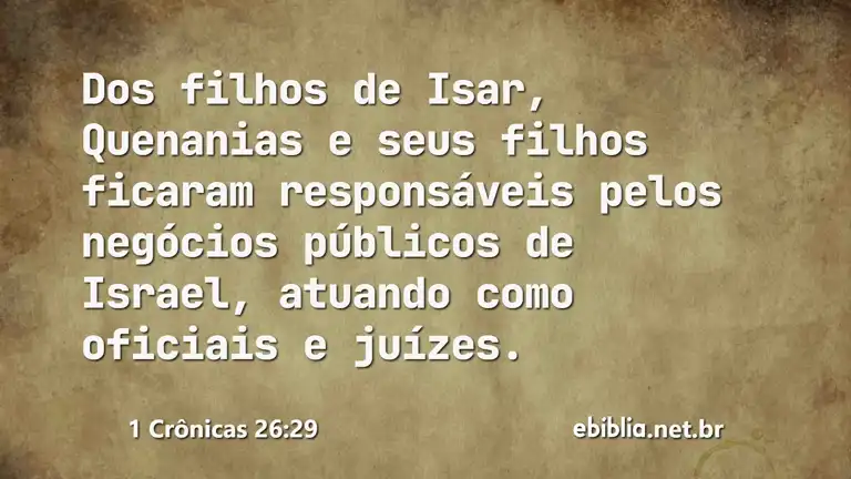 1 Crônicas 26:29