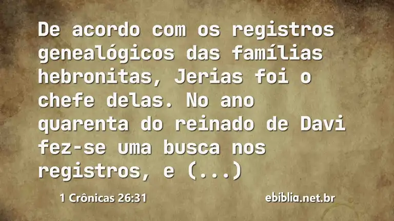 1 Crônicas 26:31