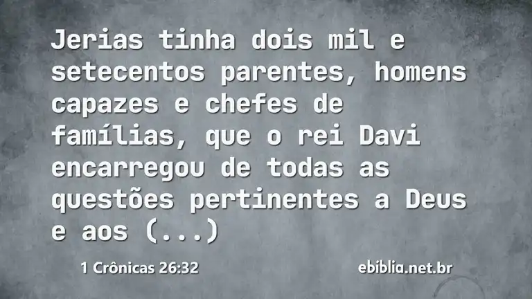 1 Crônicas 26:32