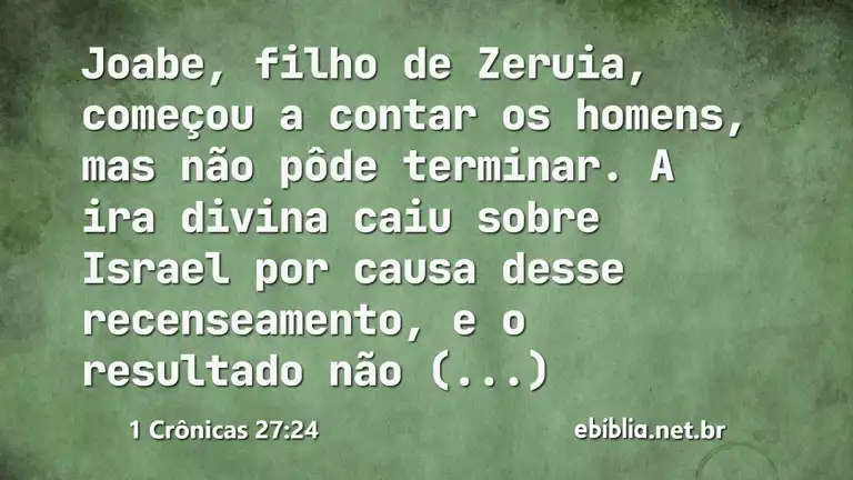 1 Crônicas 27:24