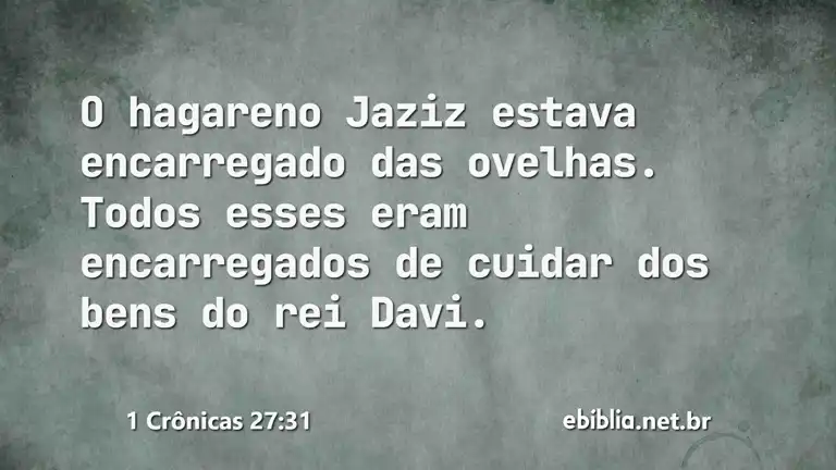 1 Crônicas 27:31