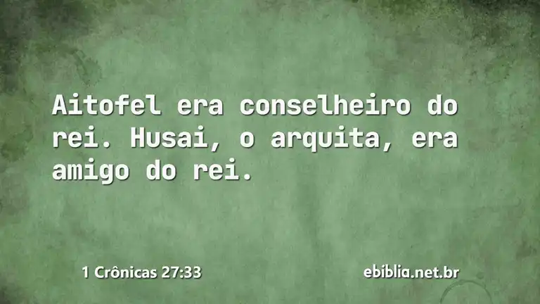 1 Crônicas 27:33