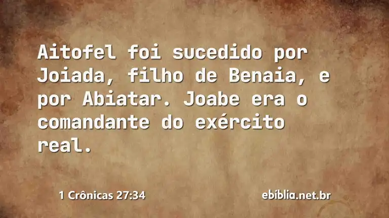 1 Crônicas 27:34