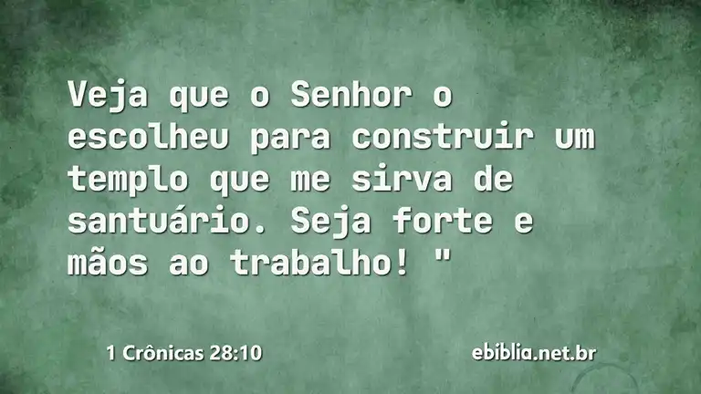 1 Crônicas 28:10