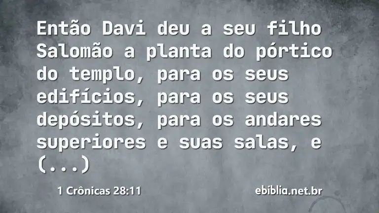 1 Crônicas 28:11