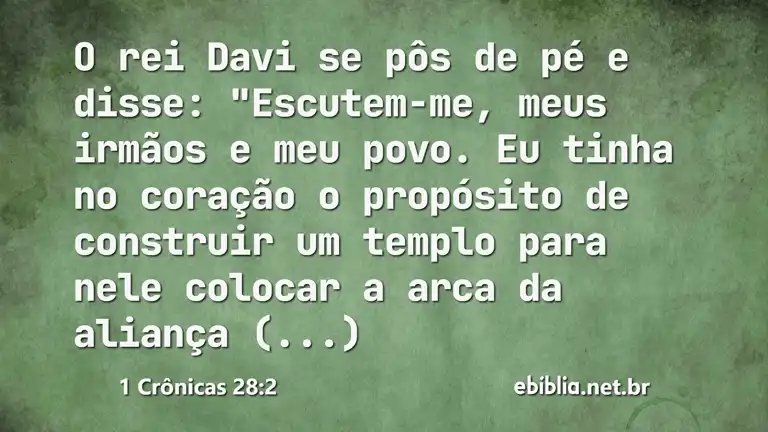 1 Crônicas 28:2