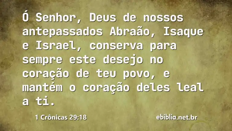 1 Crônicas 29:18