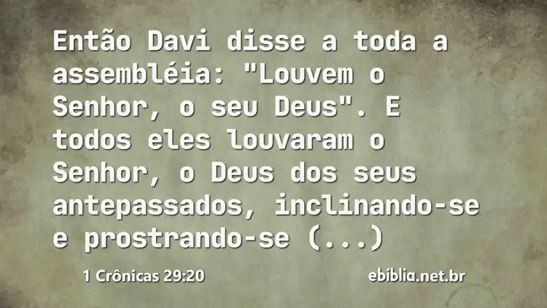 1 Crônicas 29:20