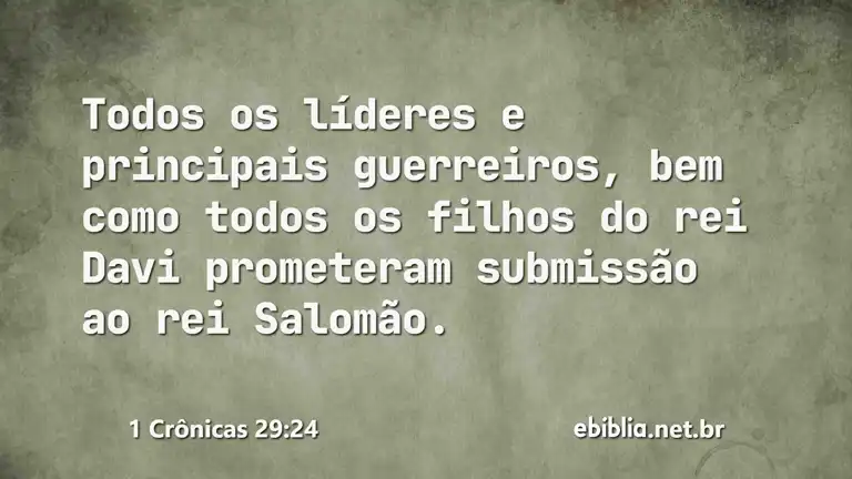 1 Crônicas 29:24