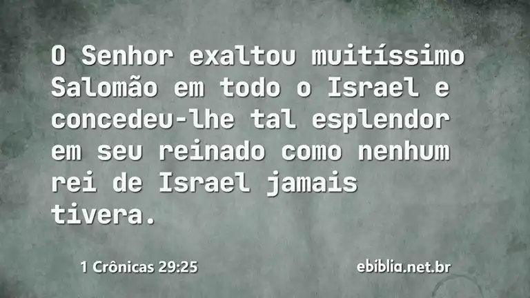 1 Crônicas 29:25