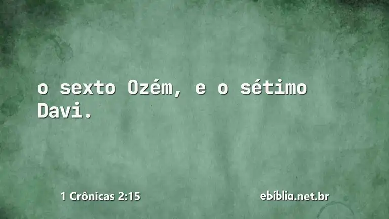 1 Crônicas 2:15