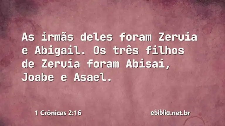 1 Crônicas 2:16