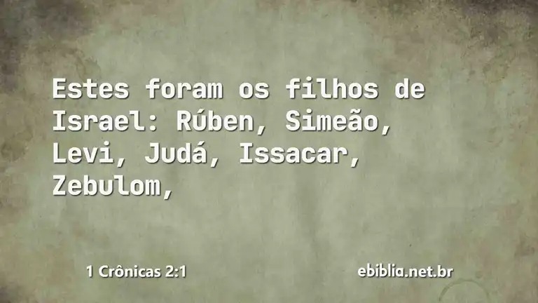 1 Crônicas 2:1