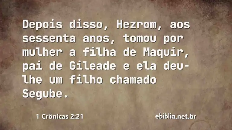 1 Crônicas 2:21