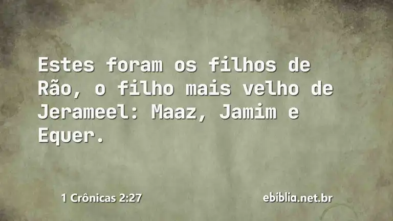 1 Crônicas 2:27