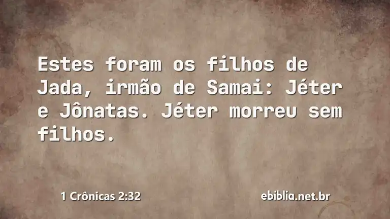 1 Crônicas 2:32